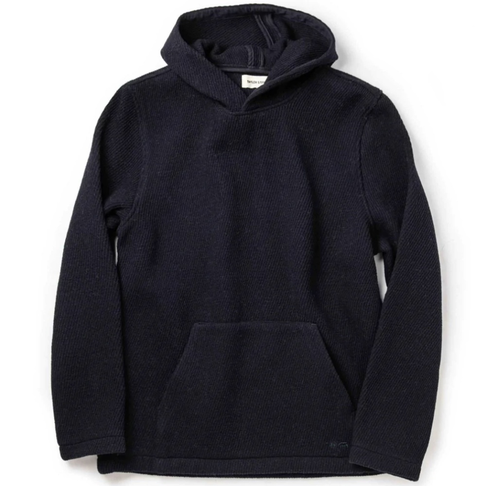 Men's Taylor Stitch The Nomad Hoodie in Navy Twill, Medium, M (40)